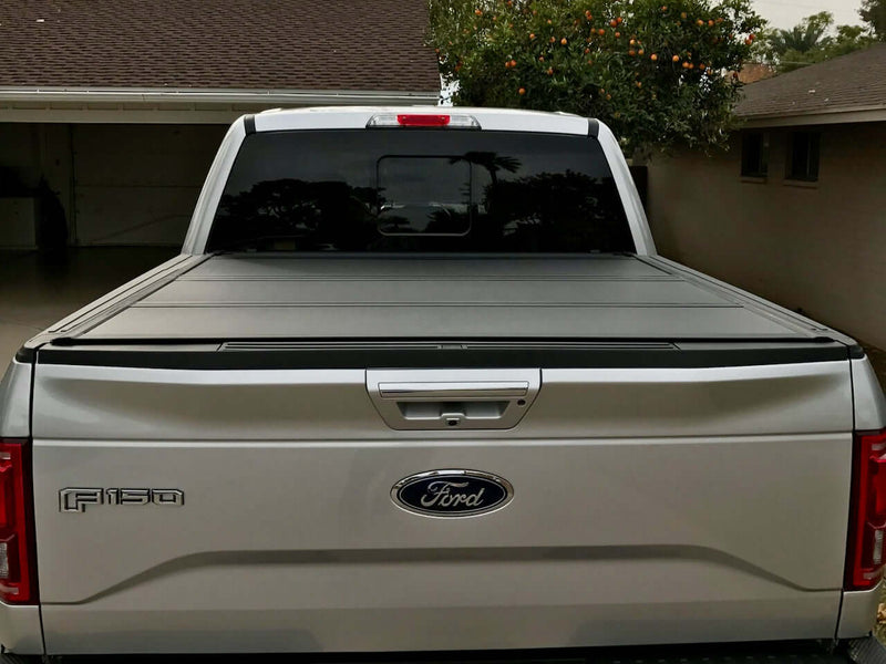 Quad-Fold Ford F-150 Hard Lid Tonneau Cover 2015-2025 5'5" TUB