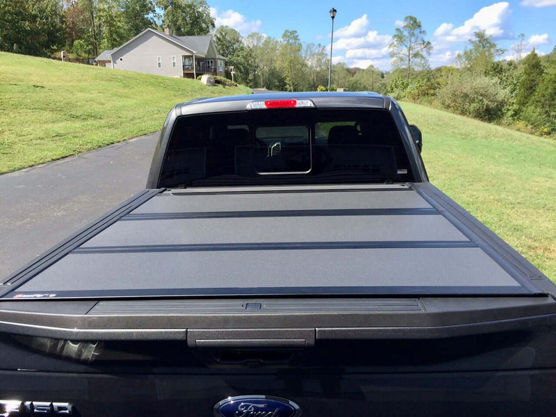 Quad-Fold Ford F-150 Hard Lid Tonneau Cover 2015-2025 5'5" TUB