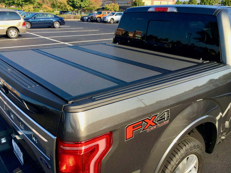 Quad-Fold Ford F-150 Hard Lid Tonneau Cover 2015-2025 5'5" TUB
