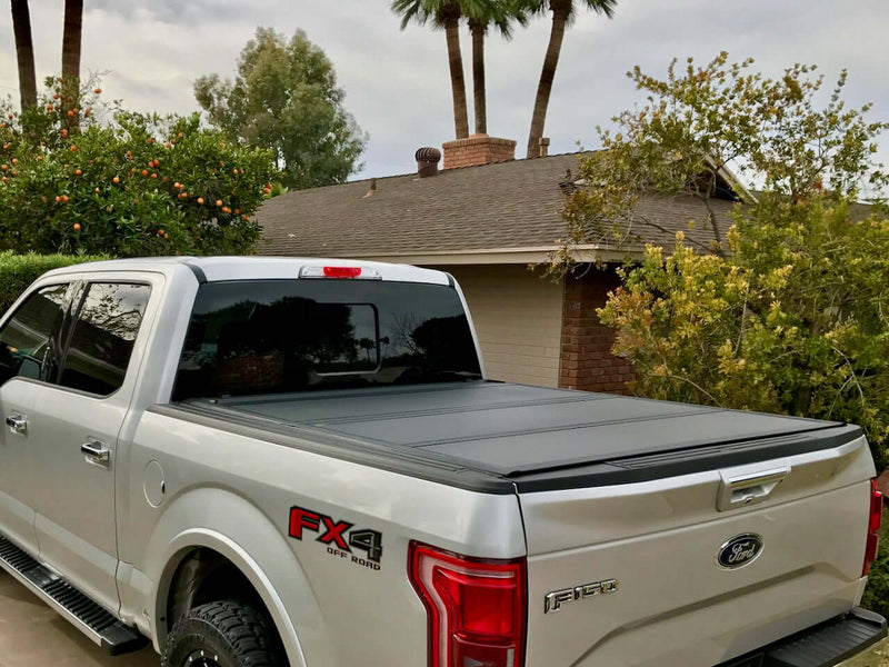 Quad-Fold Ford F-150 Hard Lid Tonneau Cover 2015-2025 5'5" TUB