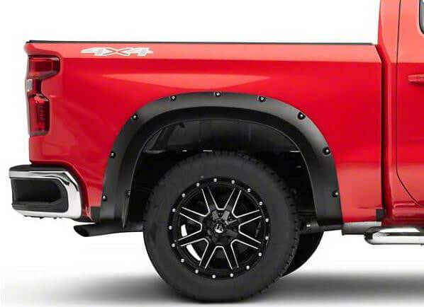 Fender Flares For Chevrolet Silverado 1500 2019-2024 Satin Smooth
