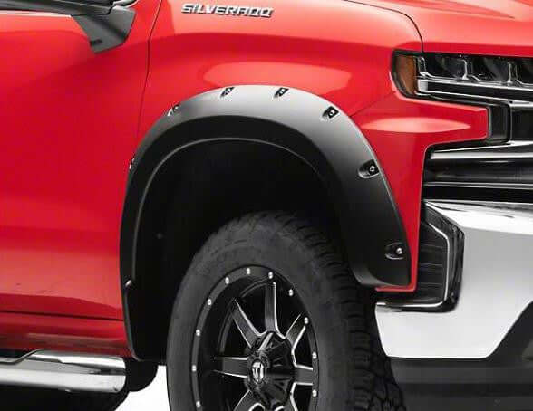 Fender Flares For Chevrolet Silverado 1500 2019-2024 Satin Smooth