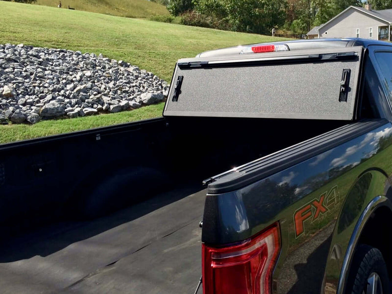 Quad-Fold Ford F-150 Hard Lid Tonneau Cover 2015-2025 5'5" TUB