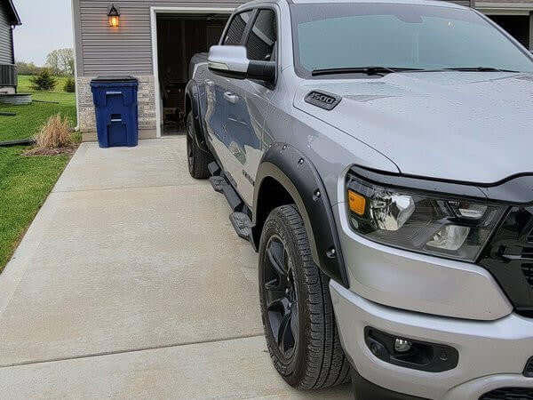 Fender Flares For Dodge RAM 1500 DT 2019-2024 Satin Smooth