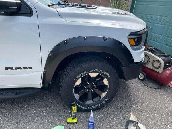 Fender Flares For Dodge RAM 1500 DT 2019-2024 Satin Smooth