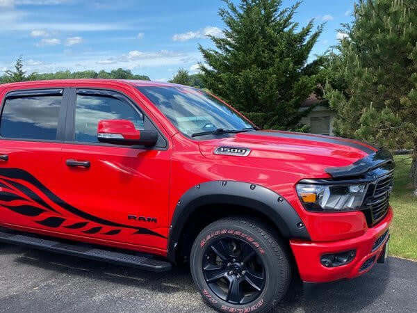 Fender Flares For Dodge RAM 1500 DT 2019-2024 Satin Smooth