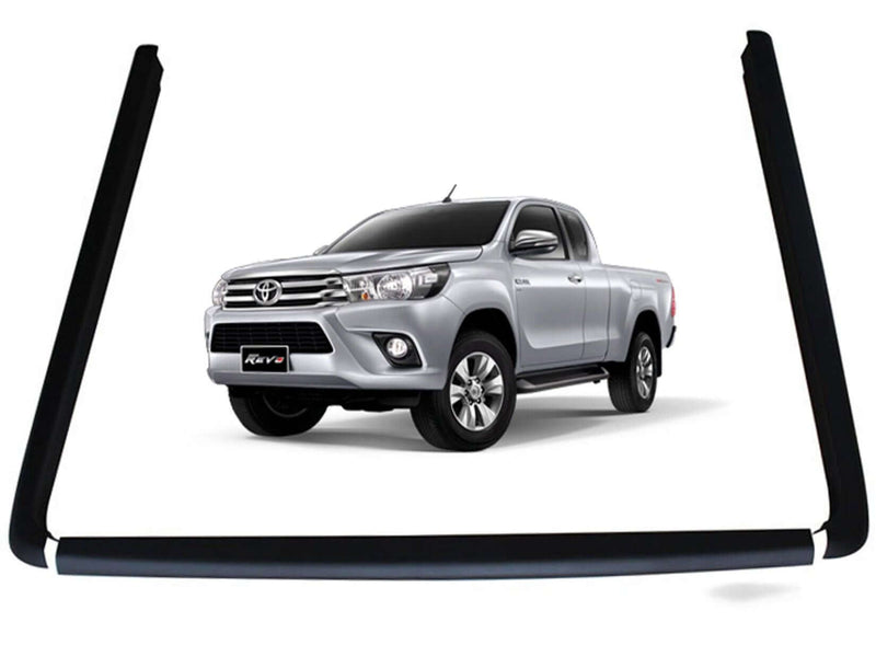 Set of 3 Rail Guard Cap Protector Covers For Toyota Hilux SR5 2015-2024