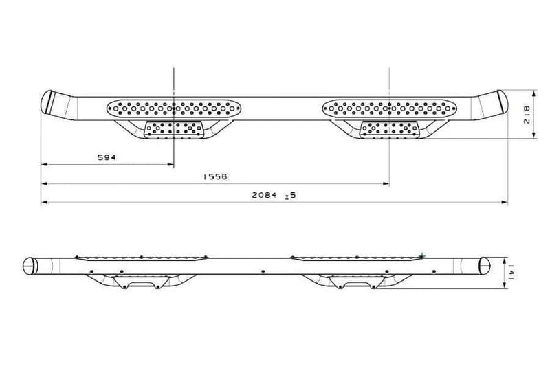 Toyota Hilux Side Bars 2015-2025
